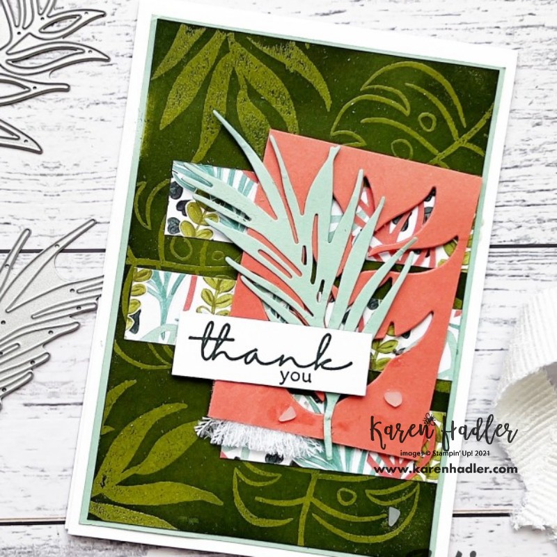Artfully Layered Coloured Card Emboss resist T&T